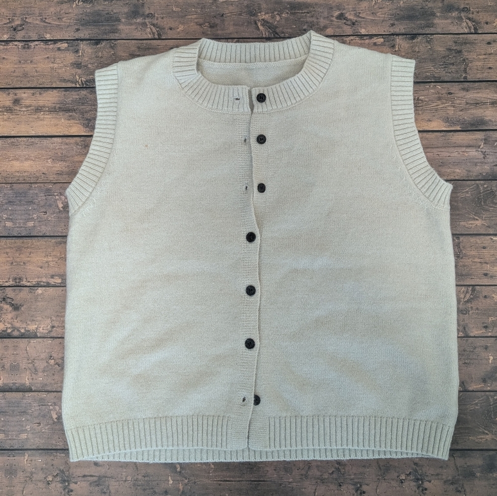 Commense Knit Button-Up Vest